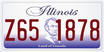 IL license plate Z651878