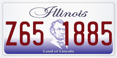 IL license plate Z651885