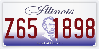 IL license plate Z651898