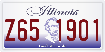 IL license plate Z651901