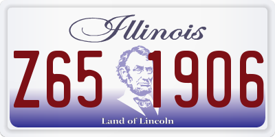 IL license plate Z651906