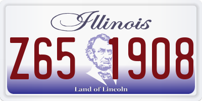 IL license plate Z651908