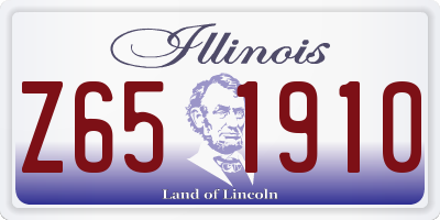 IL license plate Z651910