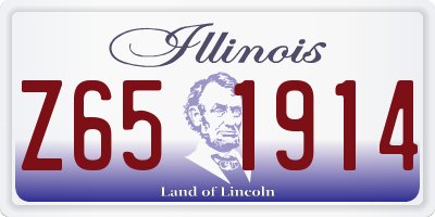 IL license plate Z651914