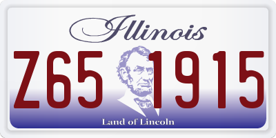 IL license plate Z651915