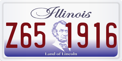 IL license plate Z651916