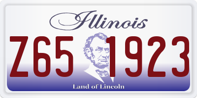IL license plate Z651923