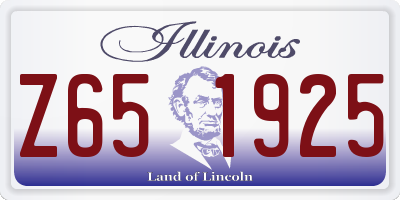 IL license plate Z651925