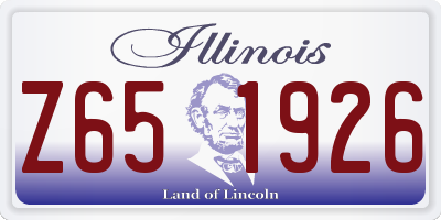 IL license plate Z651926