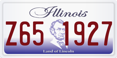 IL license plate Z651927