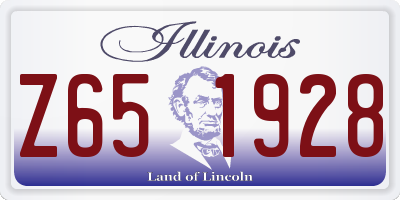 IL license plate Z651928