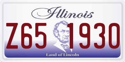 IL license plate Z651930