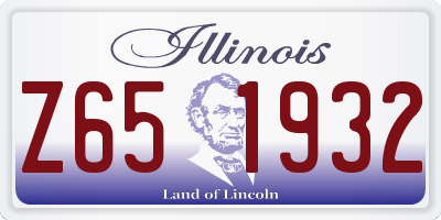 IL license plate Z651932