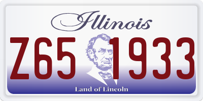 IL license plate Z651933