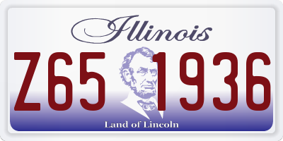 IL license plate Z651936