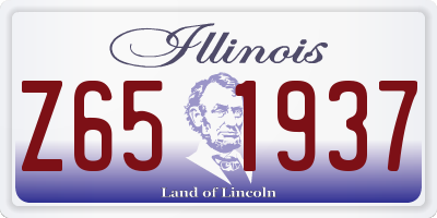 IL license plate Z651937