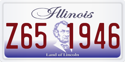 IL license plate Z651946