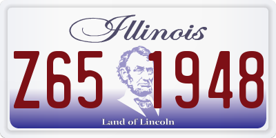IL license plate Z651948