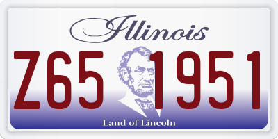 IL license plate Z651951