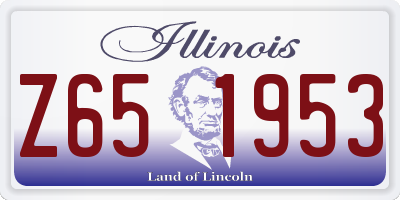 IL license plate Z651953