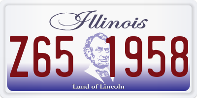 IL license plate Z651958