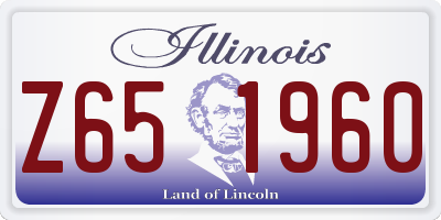 IL license plate Z651960