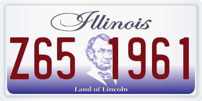 IL license plate Z651961