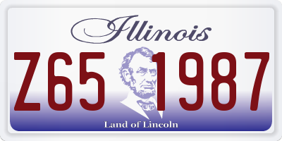 IL license plate Z651987