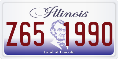 IL license plate Z651990
