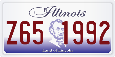 IL license plate Z651992