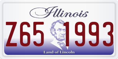 IL license plate Z651993