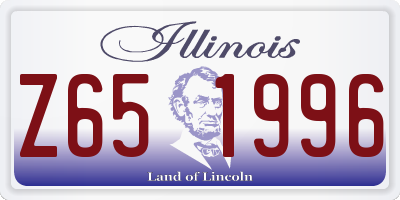 IL license plate Z651996
