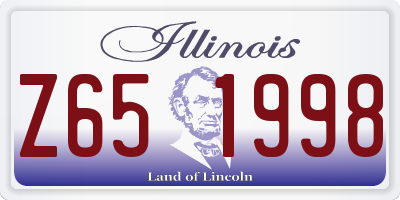 IL license plate Z651998