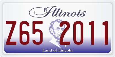 IL license plate Z652011