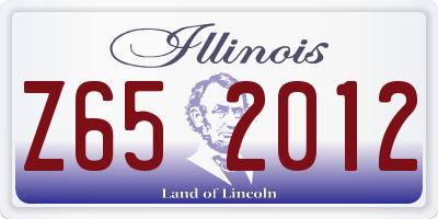 IL license plate Z652012