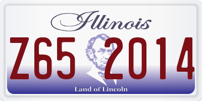 IL license plate Z652014