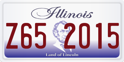 IL license plate Z652015