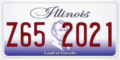 IL license plate Z652021
