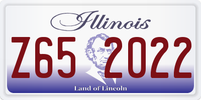 IL license plate Z652022