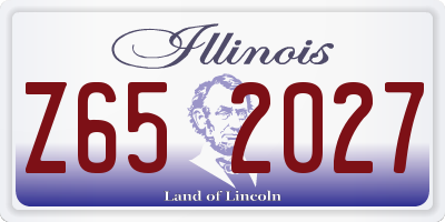 IL license plate Z652027