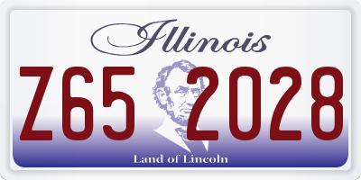 IL license plate Z652028