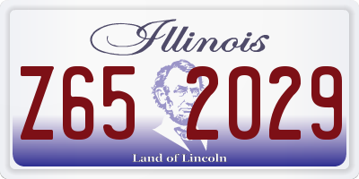 IL license plate Z652029