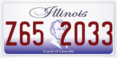 IL license plate Z652033