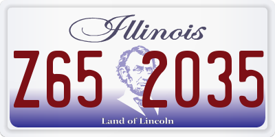 IL license plate Z652035