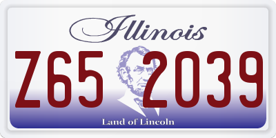 IL license plate Z652039