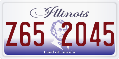 IL license plate Z652045