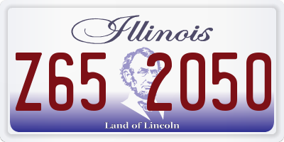 IL license plate Z652050