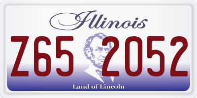 IL license plate Z652052