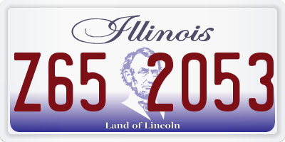 IL license plate Z652053
