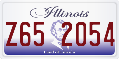 IL license plate Z652054